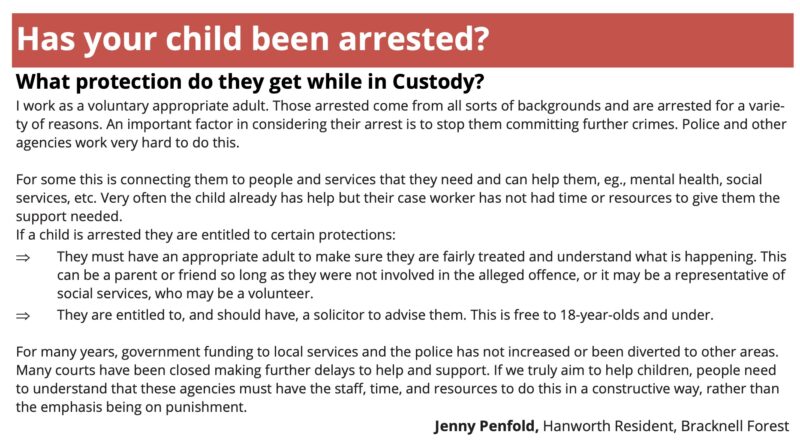 Has your child been arrested?