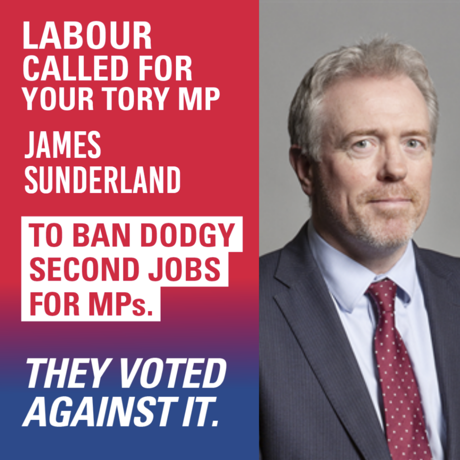 James Sutherland votes against the ban on dodgy jobs