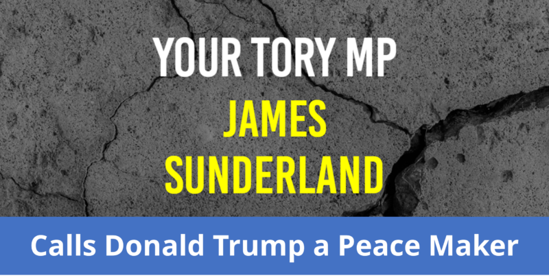 James Sunderland calls Donald Trump a Peace Maker